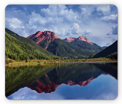 Red Iron Peaks on Lake Mouse Pad