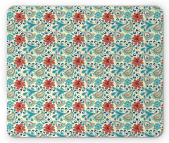 Flowers Folk Motifs Mouse Pad