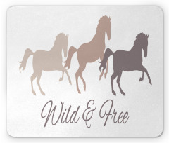 Wild and Free Animal Running Mouse Pad