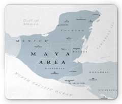 Map with about Cities Borders Mouse Pad