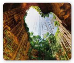 Bottom View of Cenote Heart Mouse Pad