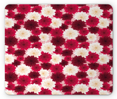 Blossoming Dahlia Flowers Mouse Pad