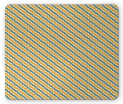 Diagonal Zigzag Stripes Mouse Pad