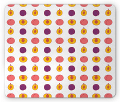 Tasty Food Choices Plum Peach Mouse Pad