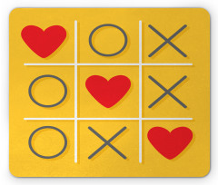 Romantic Xoxo Kiss Design Mouse Pad