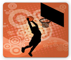 Basketball Dunk Athlete Mouse Pad
