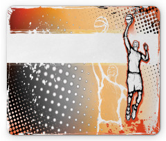 Basketball Doodle Art Mouse Pad