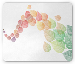 Flying Leaves Art Mouse Pad