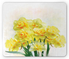 Paint of Daffodils Bouquet Mouse Pad