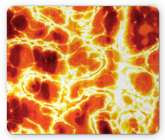 Hot Burning Lava Fire Mouse Pad