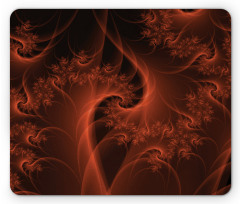 Digital Swirls Floral Mouse Pad