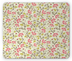 Bridal Flower Patterns Mouse Pad