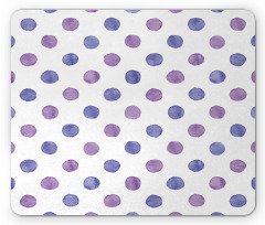 Watercolor Polka Dots Mouse Pad