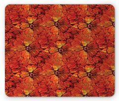 Grungy Flower Romantic Mouse Pad