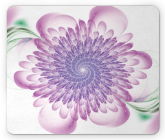 Floral Harmonic Spirals Mouse Pad