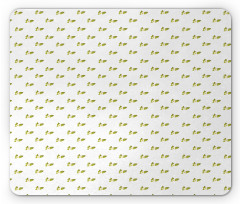 Minimal Flowers Nature Art Mouse Pad