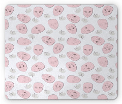 Spa Masks Faces Sketch Mouse Pad