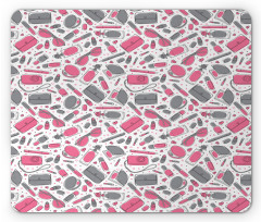 Lipstick Purse Powder Dots Mouse Pad