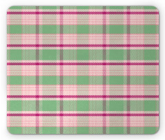 Symmetric Plaid Graphic Mouse Pad