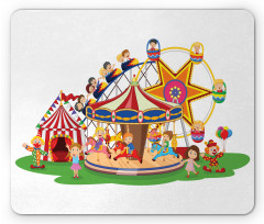 Clowns and Children Fun Art Mouse Pad