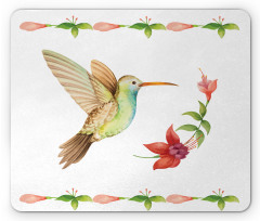 Hummingbird Artwork Mouse Pad