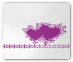 Romance Art 2 Heart Motifs Mouse Pad