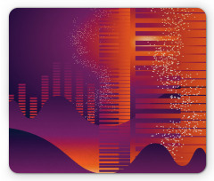 Abstract Volumes Bar Motif Mouse Pad