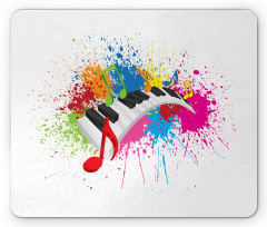 Paint Splatter Keyboard Fun Mouse Pad