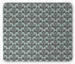 Damask Shapes Motif Mouse Pad