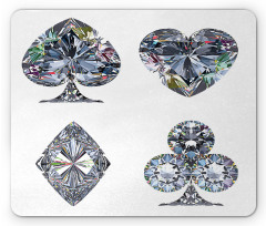 Heart Shaped Diamonds Mouse Pad