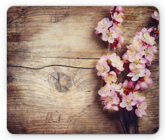 Spring Blossom on Wood Mouse Pad