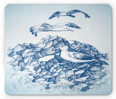 Seagull Mountain Sketch Mouse Pad