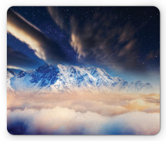 Snowy Winter Mountains Mouse Pad