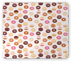 Colorful Yummy Donuts Mouse Pad