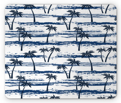 Romantic Sea and Palm Mouse Pad