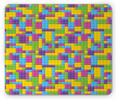 Colorful Blocks Game Cube Mouse Pad