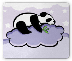 Sleeping Panda on Cloud Mouse Pad