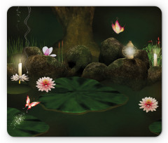 Mystic Forest with Candle Mouse Pad