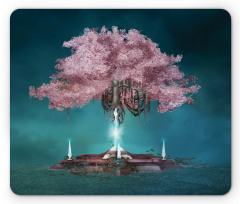 Pink Blossom Art Mouse Pad