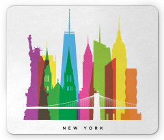 New York Landmarks Mouse Pad