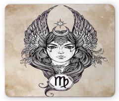 Hand Drawn Astrological Mouse Pad