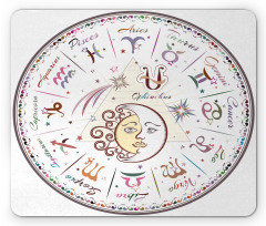 Astrological Horoscope Mouse Pad