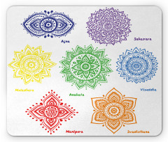 Colorful Chakra Mouse Pad