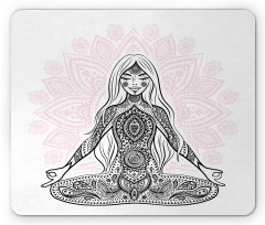 Meditation Lotus Mandala Mouse Pad