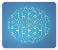 Flower of Life Grid Mouse Pad