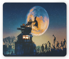 Moon Halloween Queen Mouse Pad