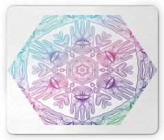 Evil Eye Bohemian Ombre Mouse Pad