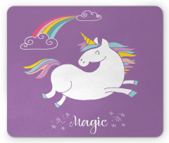 Purple Kids Rainbow Mouse Pad