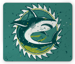 Shark Hunter Marine Art Mouse Pad