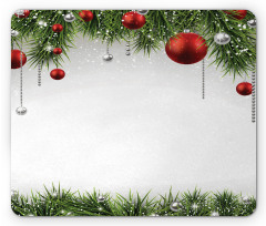 Tree Balls Ornaments Mouse Pad